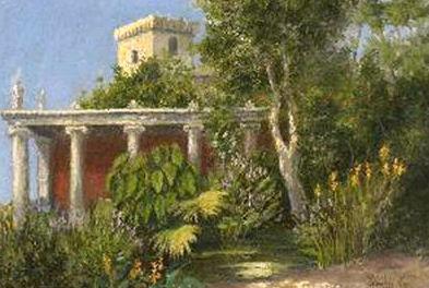 Ridolfo Schadow Garten in Alexandria oil painting picture